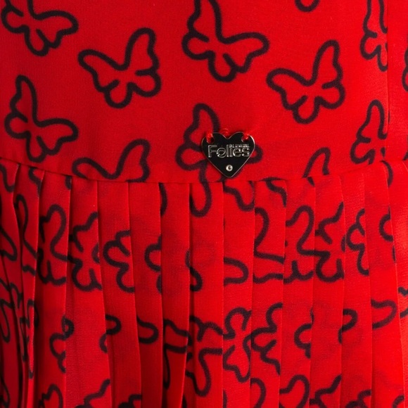 BLUGIRL FOLIES, Tank Top, Pleated Bottom, Butterfly Pattern, Size 6 - Picture 7 of 13